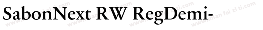 SabonNext RW RegDemi字体转换